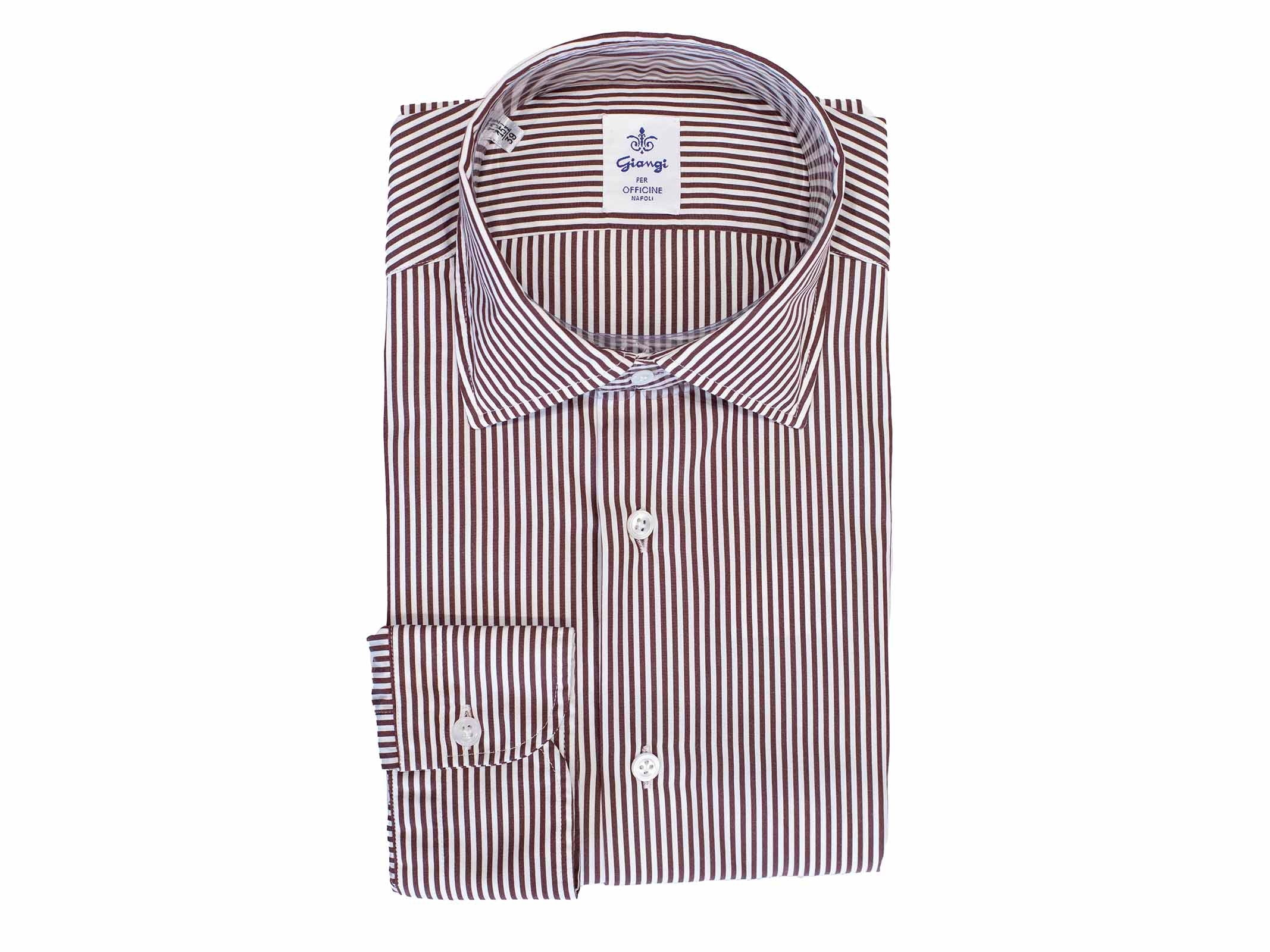Camicia Giangi uomo 186 57007 moro cotone a righe 186 5700 7 R MORO GIANGI
