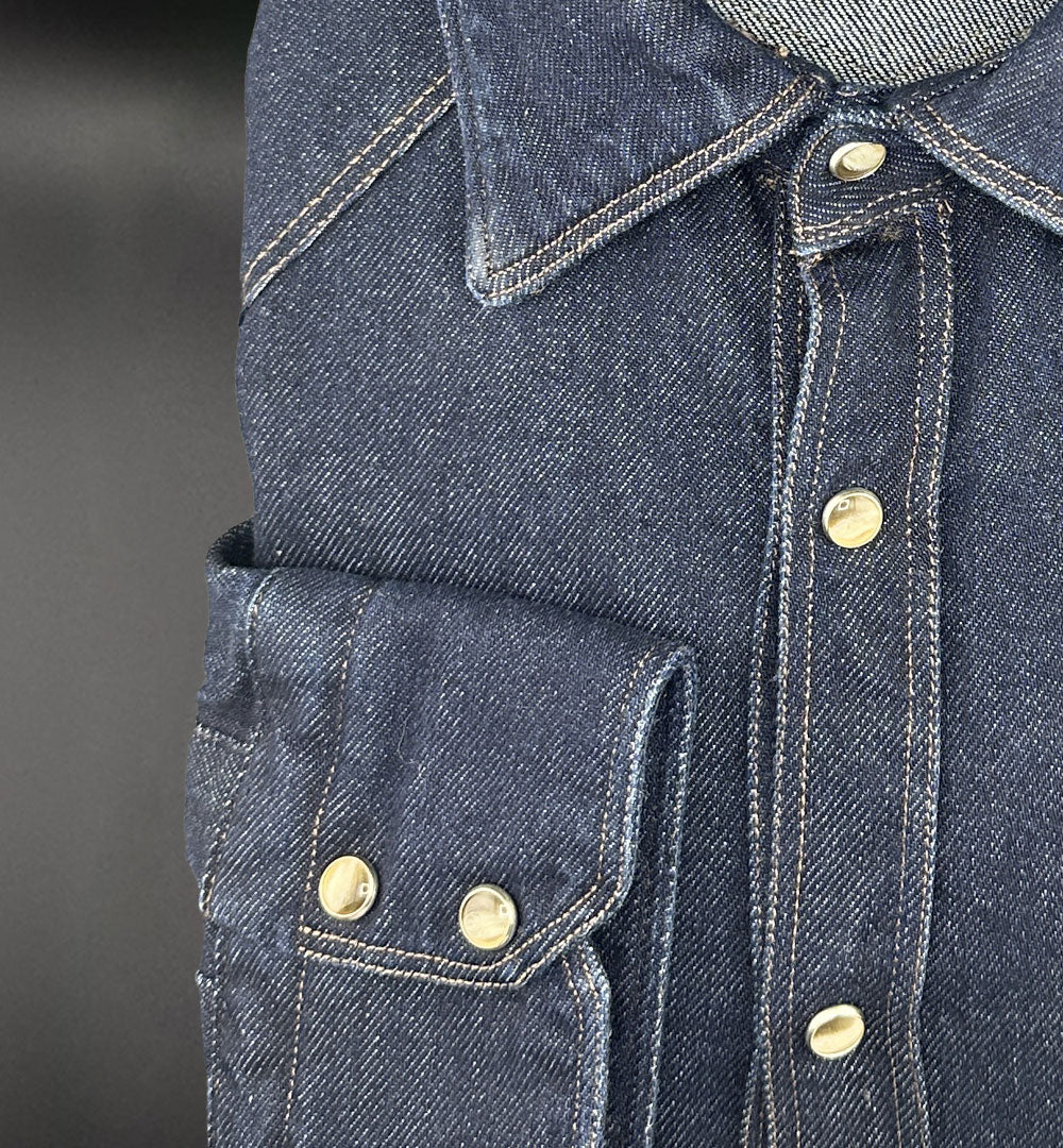 Camicia Giangi x Officine uomo Osiride blu OSIRIDE DENIM SCURO GIANGI