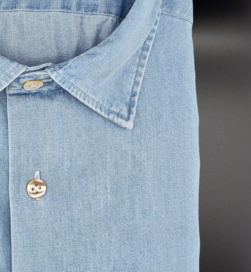 Camicia Giangi uomo 5700 blu medio<BR/> 5700 1 GIANGI