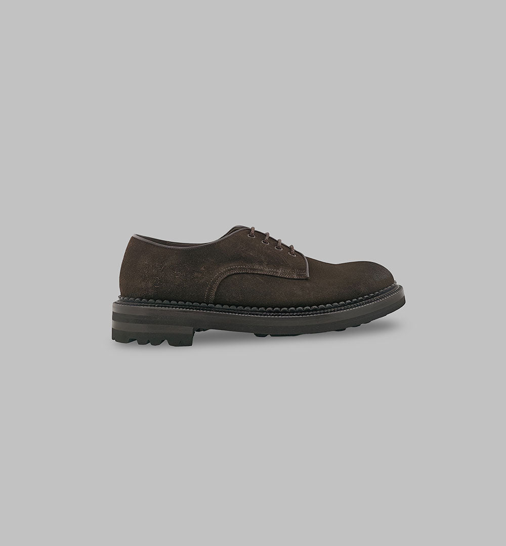 Derby Green George uomo 9019 testa di moro 9019 F. ROCCIA GREEN GEORGE