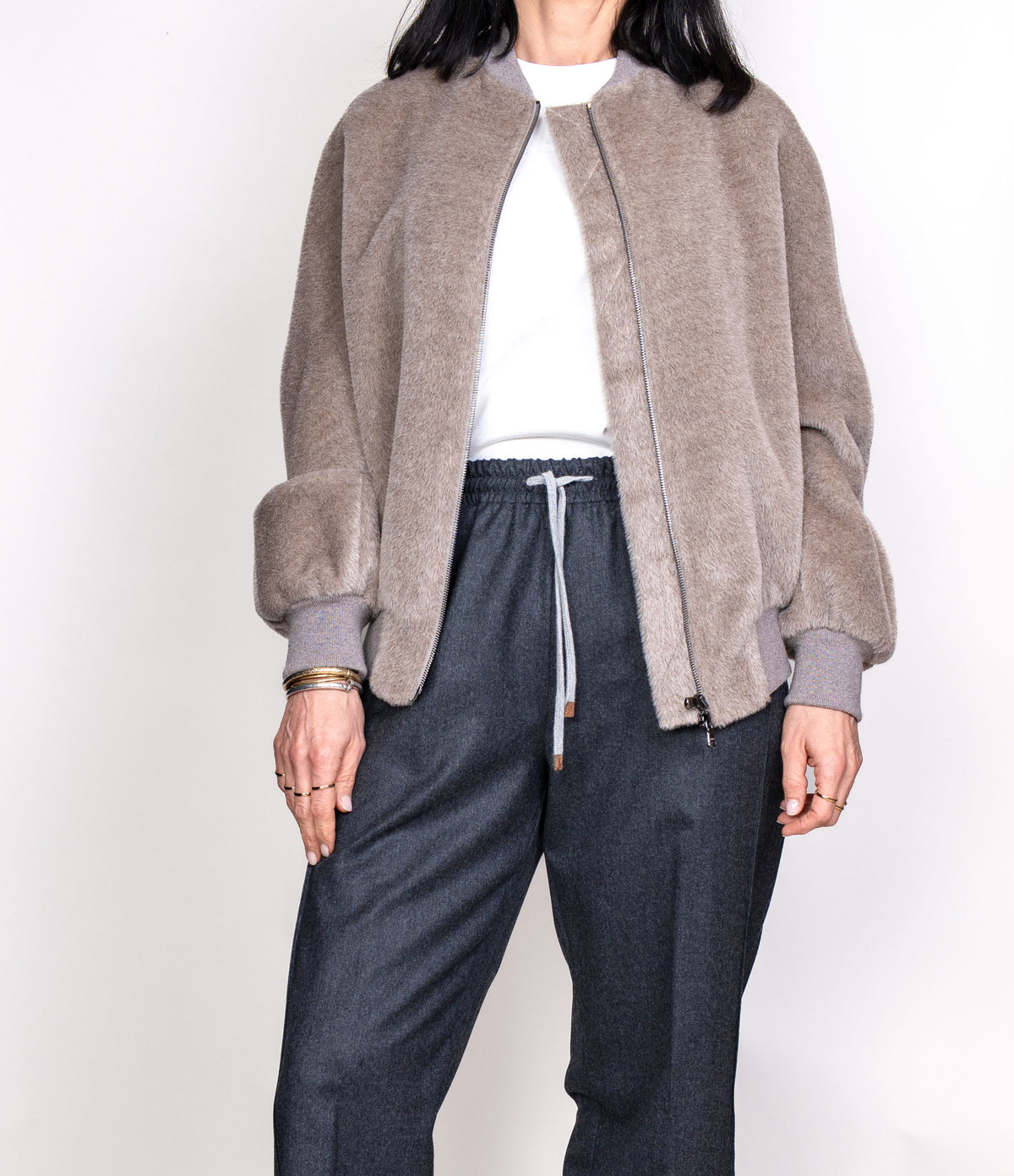 Giubbino Barba donna Alpha tortora ALPHA 284 BARBA