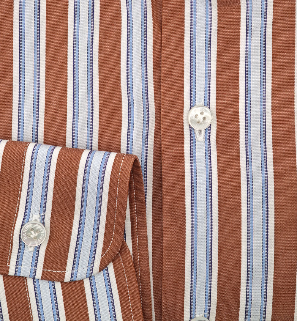 Camicia BARBA uomo K1U13P01U02508 Mattone Azzurra K1U13P01U02508 1 BARBA