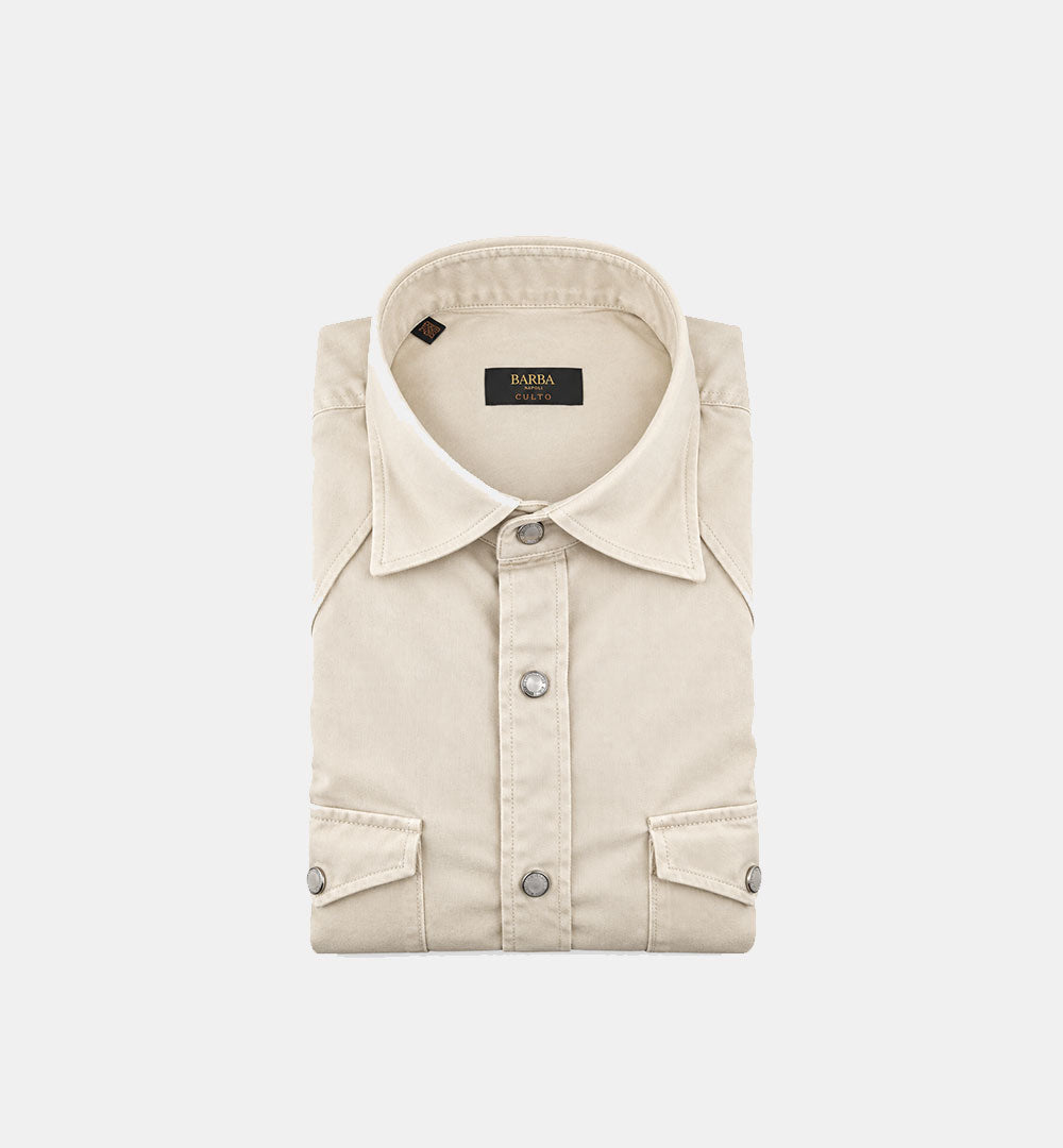 Camicia BARBA uomo WSU10P0157078 Avorio<BR/> WSU10P0157078 1 AVORIO BARBA