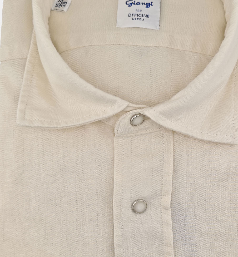 Camicia GIANGI uomo BIM CANN 3413 Avorio<BR/> BIM CANN 3413 1 AVORIO GIANGI