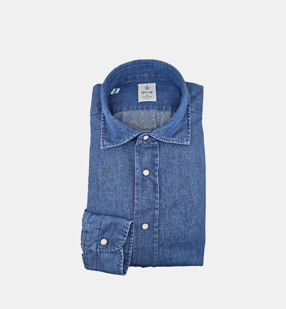 Camicia GIANGI uomo BIM CANN 703 Denim Scuro BIM CANN 703 1 SCURO GIANGI