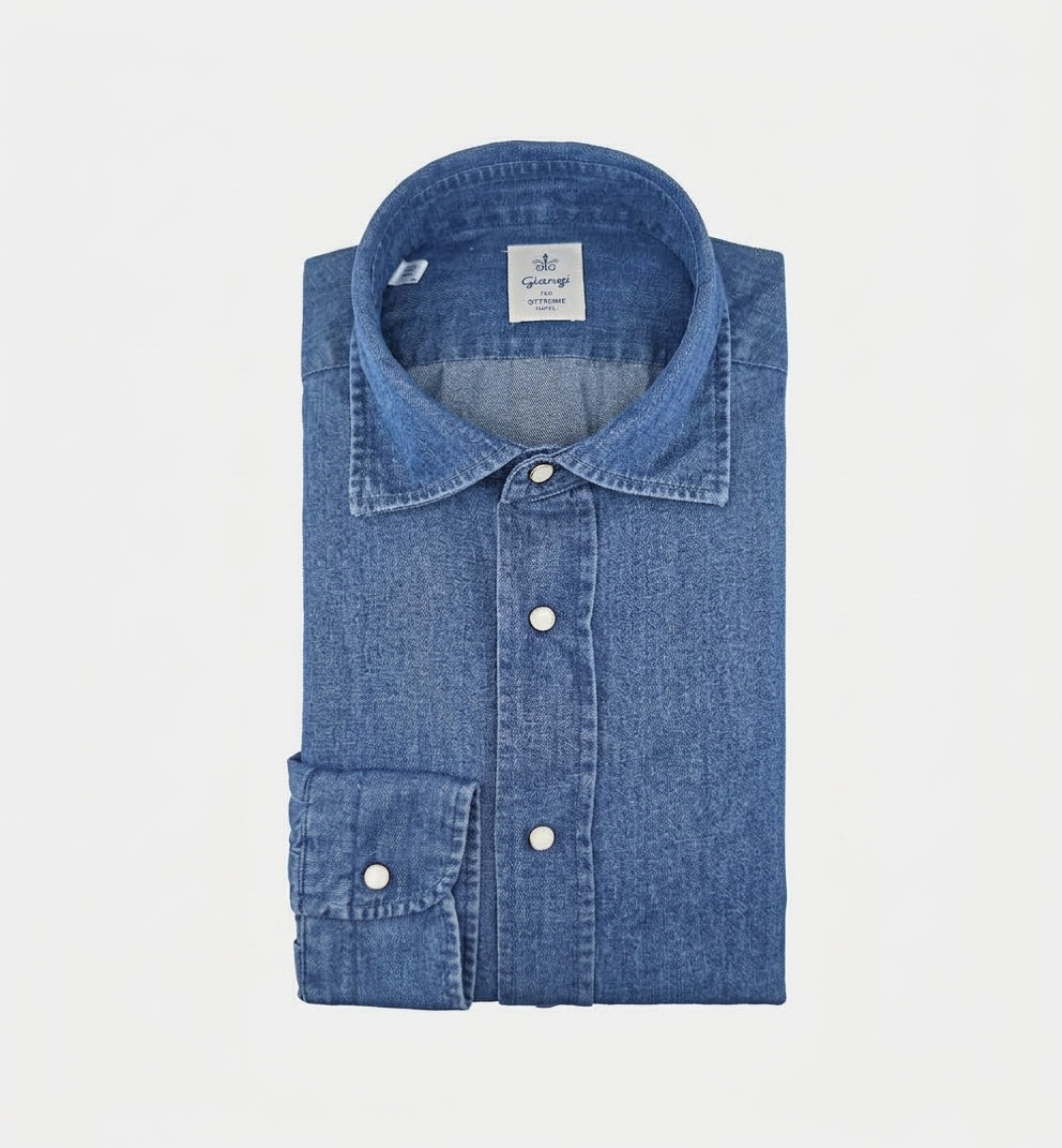 Camicia GIANGI uomo BIM CANN 703 Denim Scuro BIM CANN 703 1 SCURO GIANGI