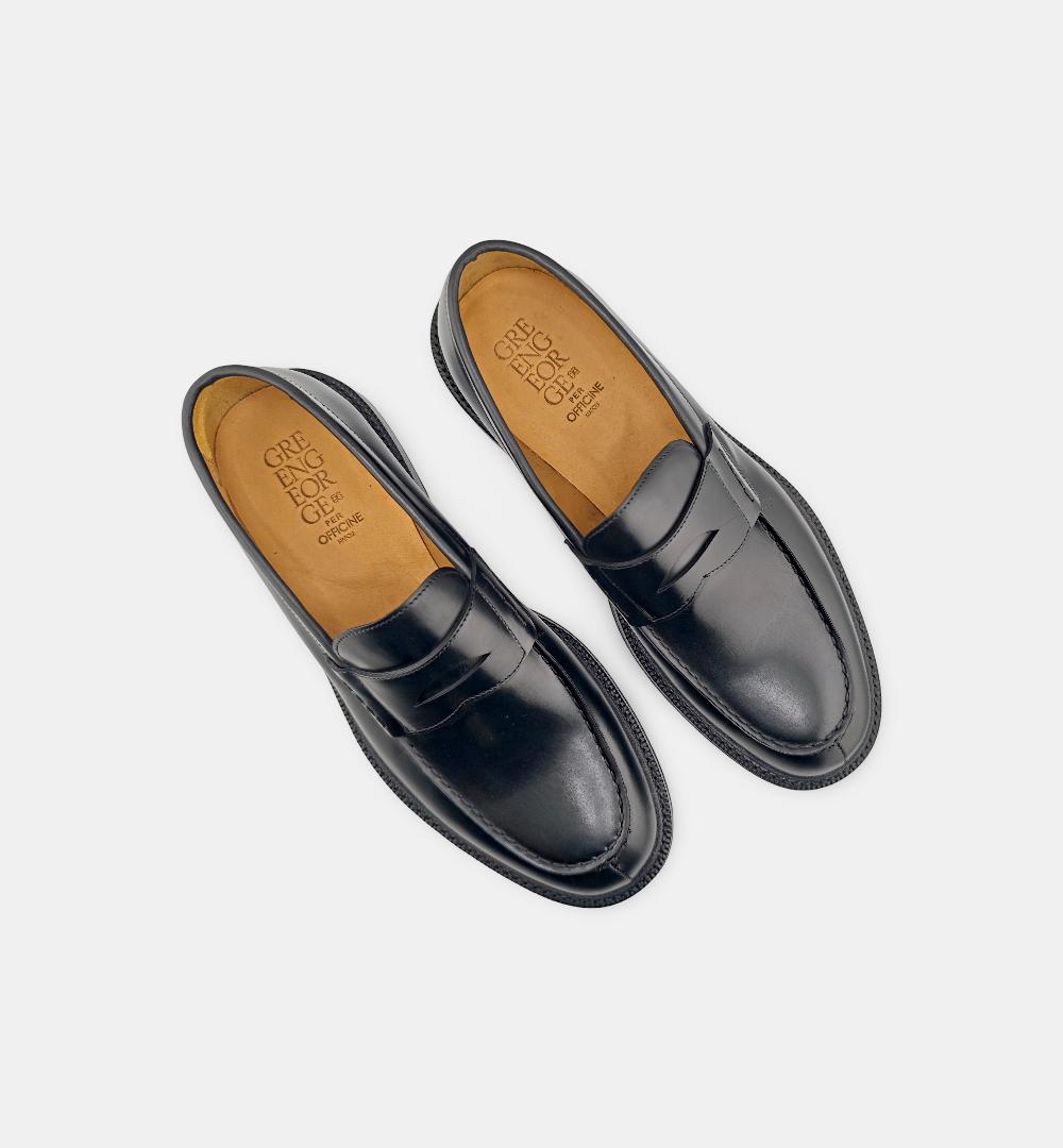 Mocassino GREEN GEORGE uomo 1203 Nero 1203 PENNY GREEN GEORGE