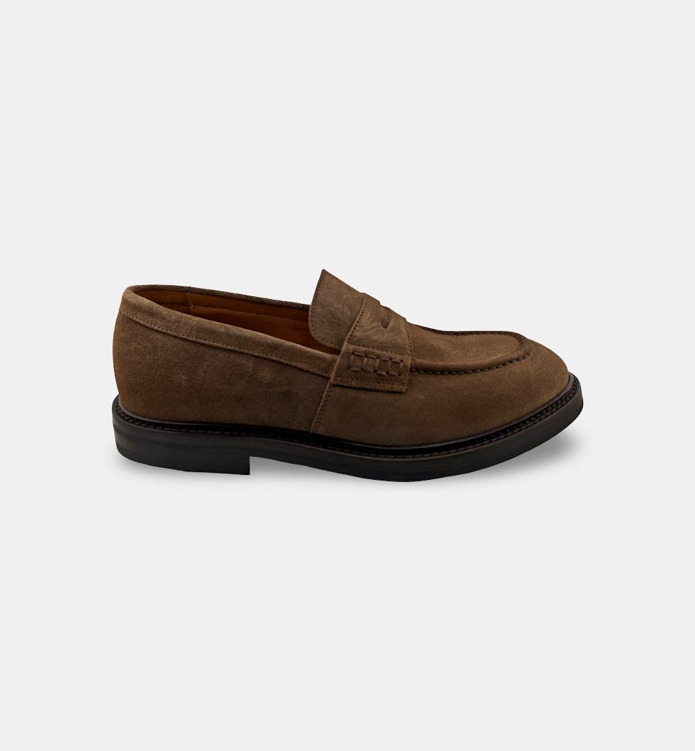 Mocassino GREEN GEORGE uomo 9041 Taupe<BR/> 9041 PENNY449 GREEN GEORGE