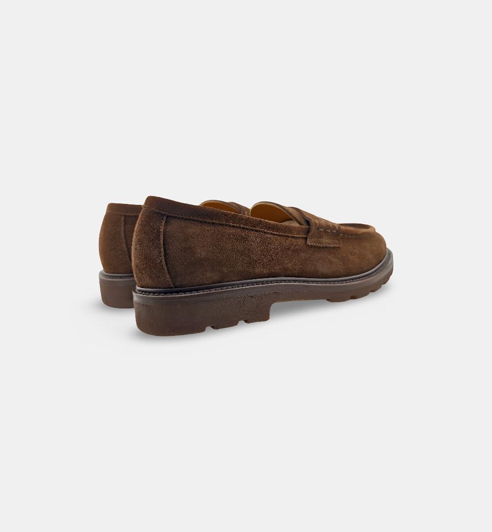 Mocassino HENDERSON uomo 86407 Testa di moro 86407 S.10 COLLEGE HENDERSON
