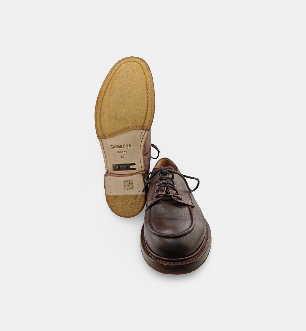 Derby Lemargo uomo JG01A testa di moro<BR/> JG01A NORVEGESE CAPRI LEMARGO