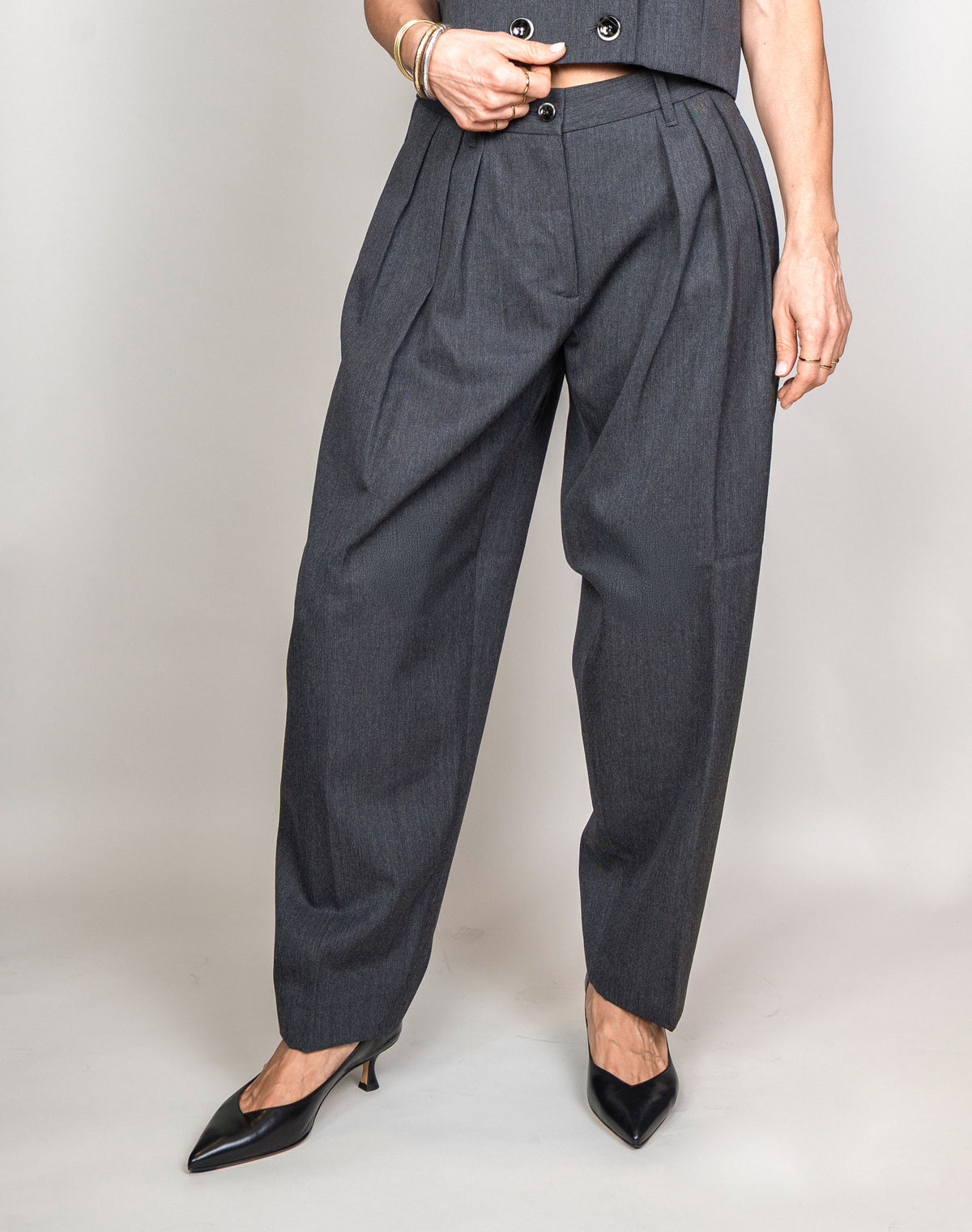 Pantalone Nine in the Morning donna Gerda grigio GERDA PENCE G NINE INTHE MORNING