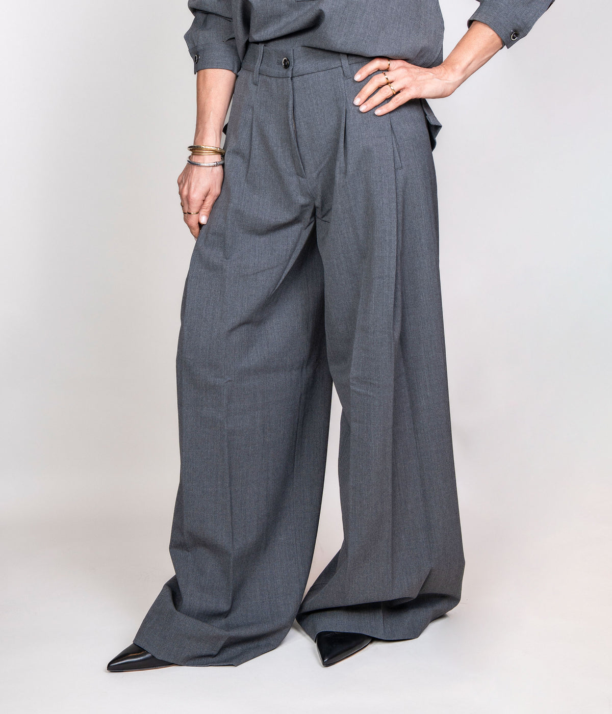 Pantalone Nine in the Morning donna Petra grigio PETRA PENCE G NINE INTHE MORNING