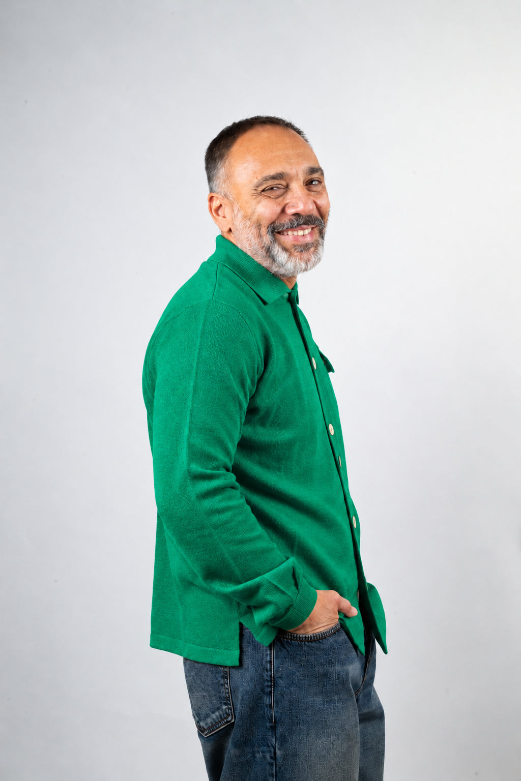 Polo camicia Officine uomo Caracciolo verde<BR/> CARACCIOLO VERDE OFFICINE