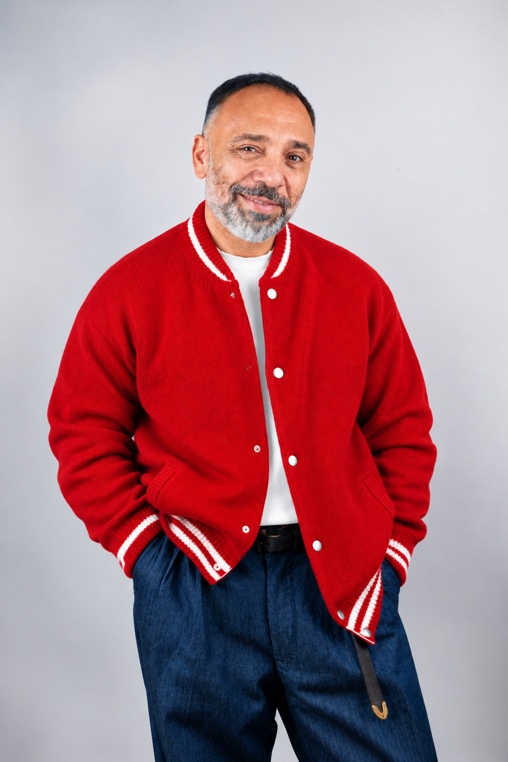 Cardigan Officine uomo College rosso COLLEGE ROSSO OFFICINE