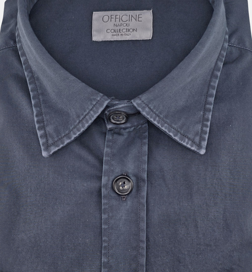 Camicia OFFICINE uomo ODER 1379 OVER SEMIWIDE Blu ODER 1379 OVER SEMIWIDE 12 NAVY OFFICINE