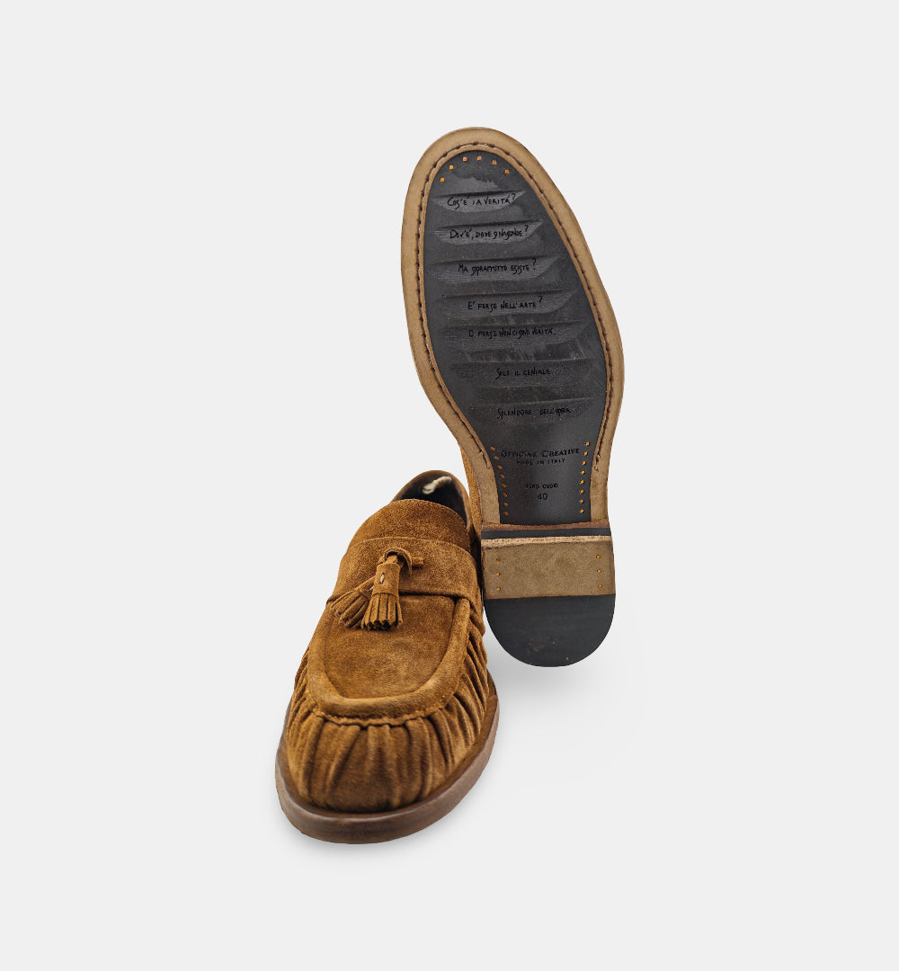 Mocassini Officine Creative uomo SOUND 009 castagna SOUND 009 NAP ARRICCIO CA OFFICINE CREATIVE