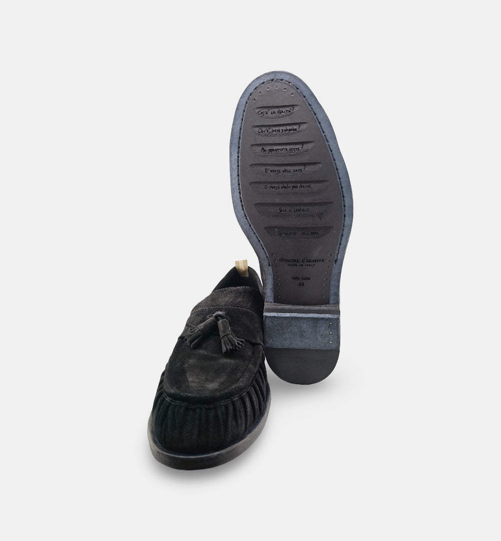 Mocassini Officine Creative uomo SOUND 009 neri <BR/> SOUND 009 NAP ARRICCIO OFFICINE CREATIVE
