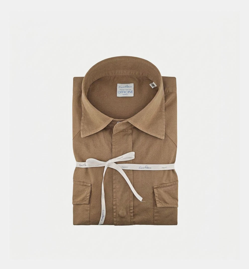 Camicia ENZO PISANO uomo LUCA Tabacco LUCA TC03 TABACCO PISANO X OFFICINE