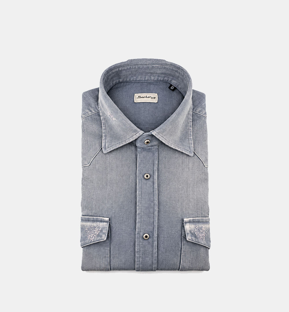 Camicia SARTORIO uomo SH4459 Grigia SH4459 25 GRIGIO SARTORIO
