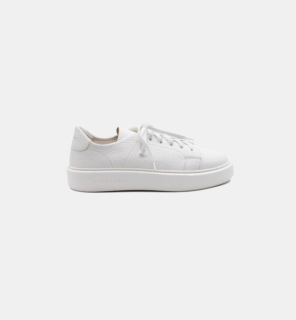 Sneakers Henderson uomo Chronos granello bianca in pelle CHRONOS.8 GRANELLO.BIA HENDERSON