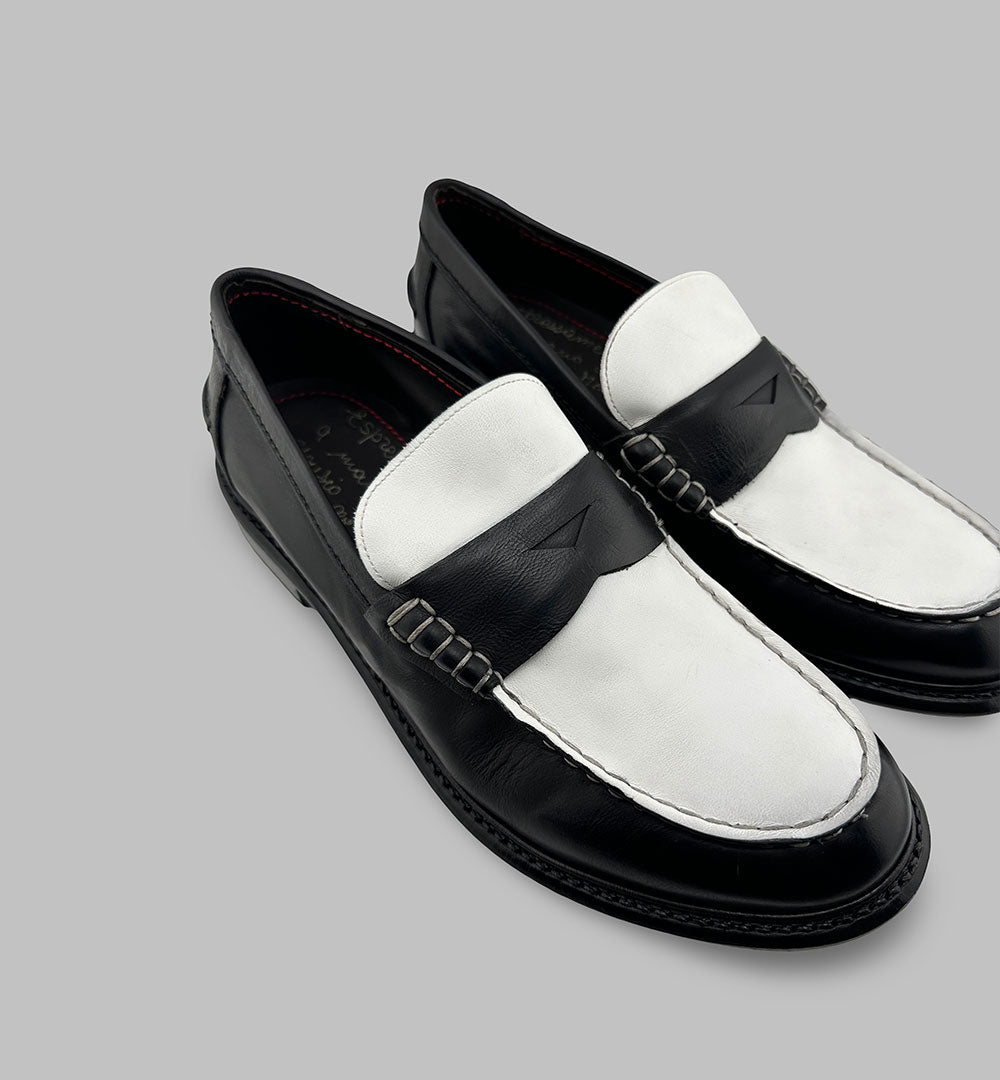 Mocassino Claudio Marini uomo 897 bicolor 897 PENNY.BICOLOR.N CLAUDIO MARINI