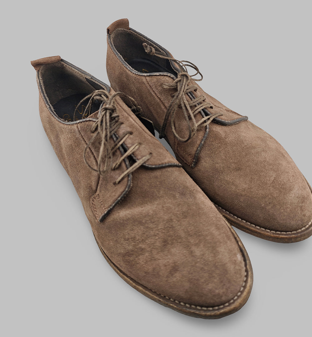 Derby SHOTO uomo 2242 Testa di moro 2242 367 WASHED SHOTO