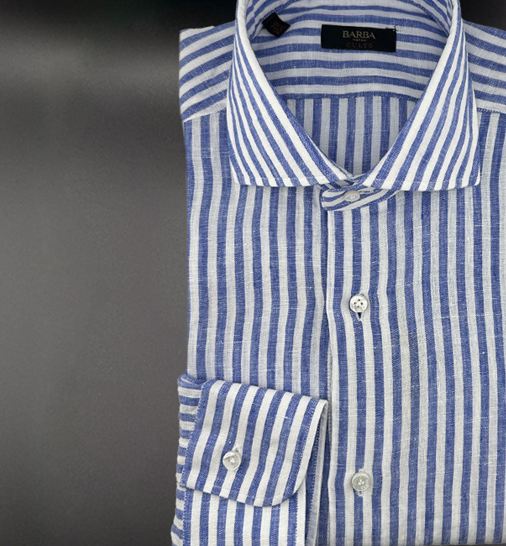 Camicia Barba uomo K1U13P0147066 azzurra K1U13P0147066 0003 RIGA AZZURRA BARBA