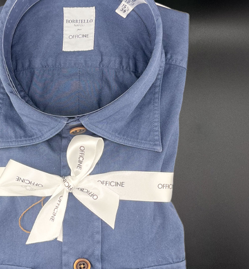 Camicia Borriello x Officine uomo 020028 royal 020028 10 ROYALE BORRIELLO