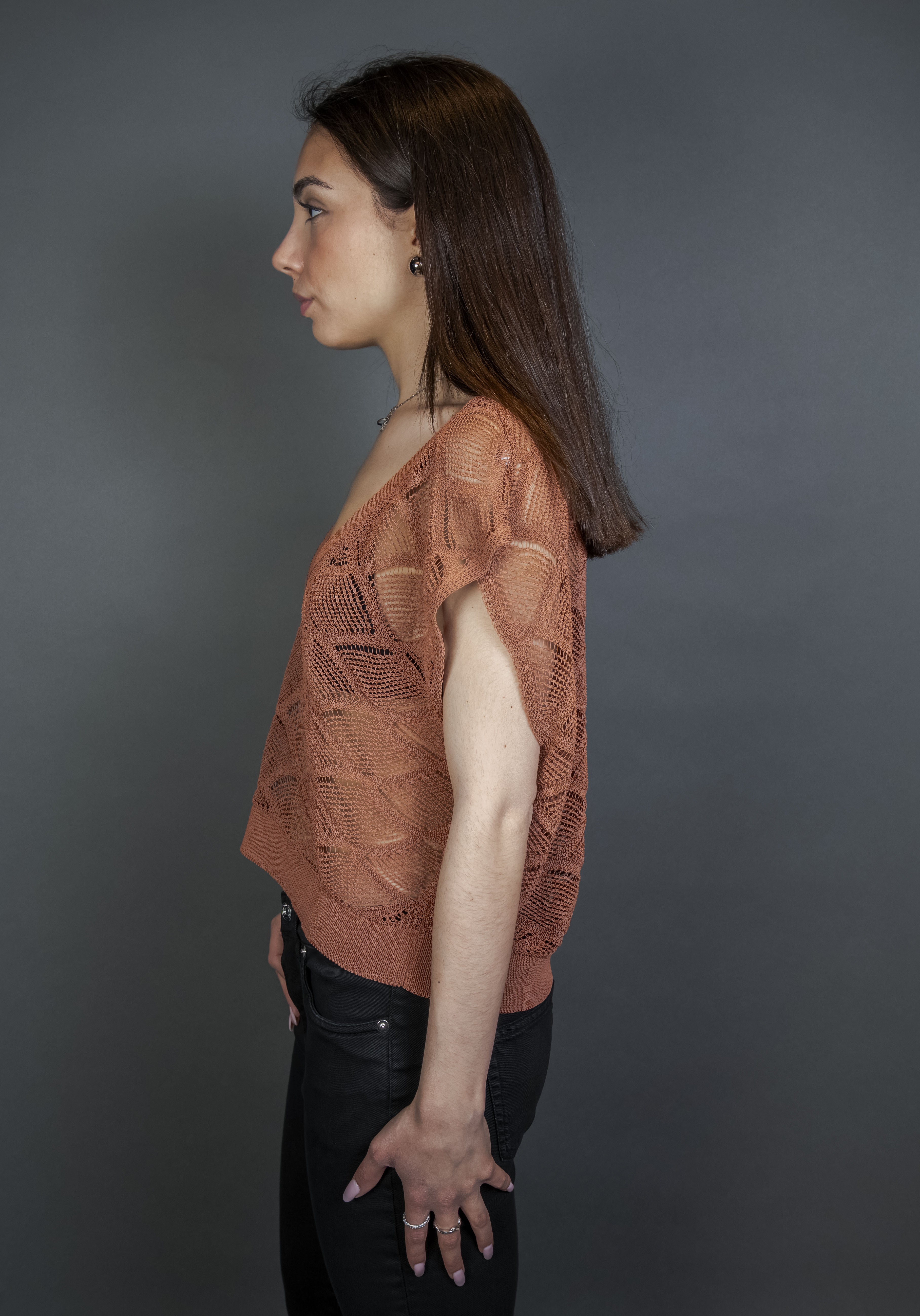 Gilet Daniele Fiesoli Donna 7176 33 tabacco 7176 33 GILET S.V. DANIELE FIESOLI