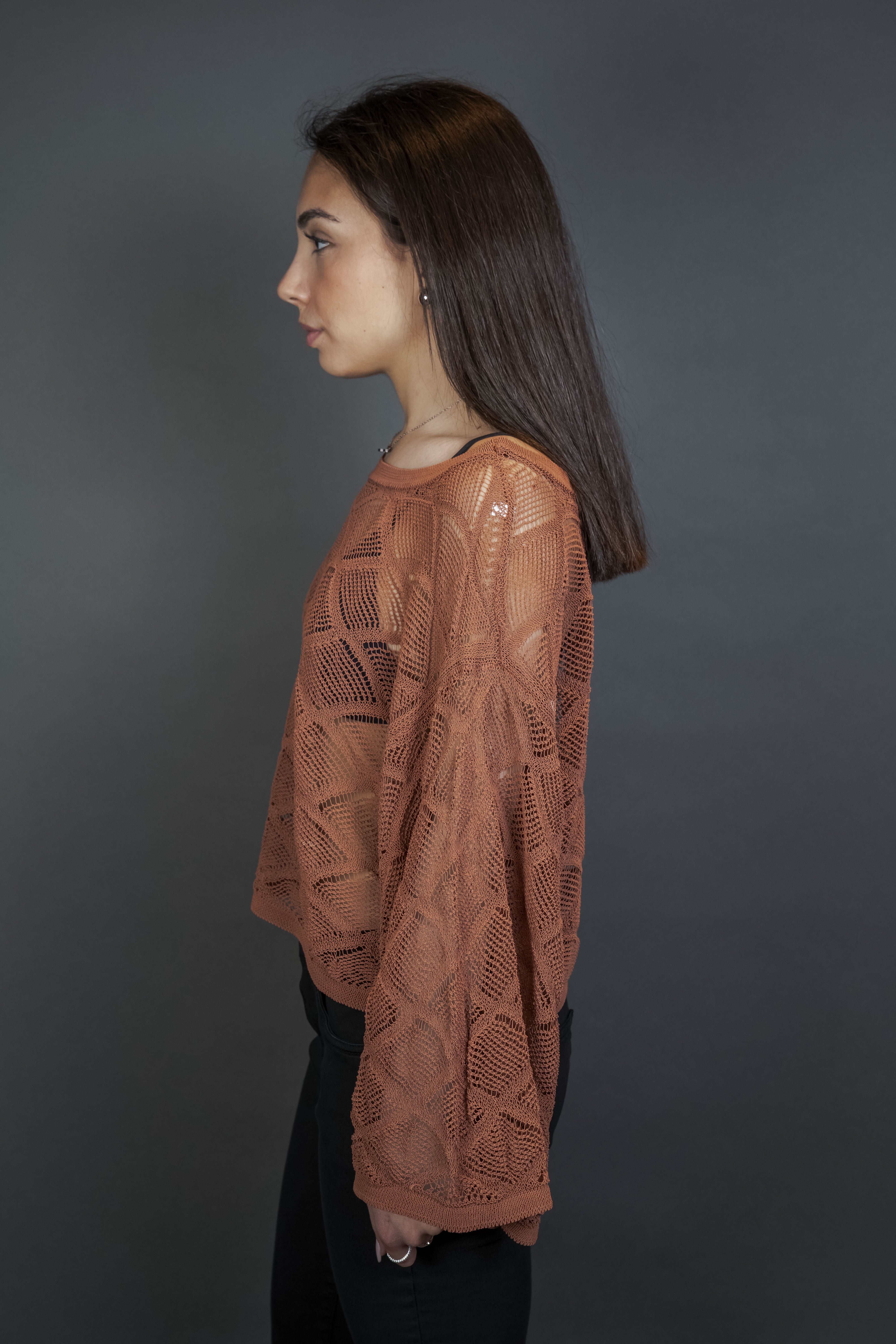 Maglia Daniele Fiesoli Donna 7177 33 tabacco 7177 33 PARICOLLO DANIELE FIESOLI