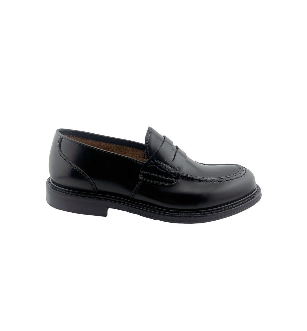 Mocassino Green George uomo 7054 nero<BR/> 7054 PENNY.N GREEN GEORGE
