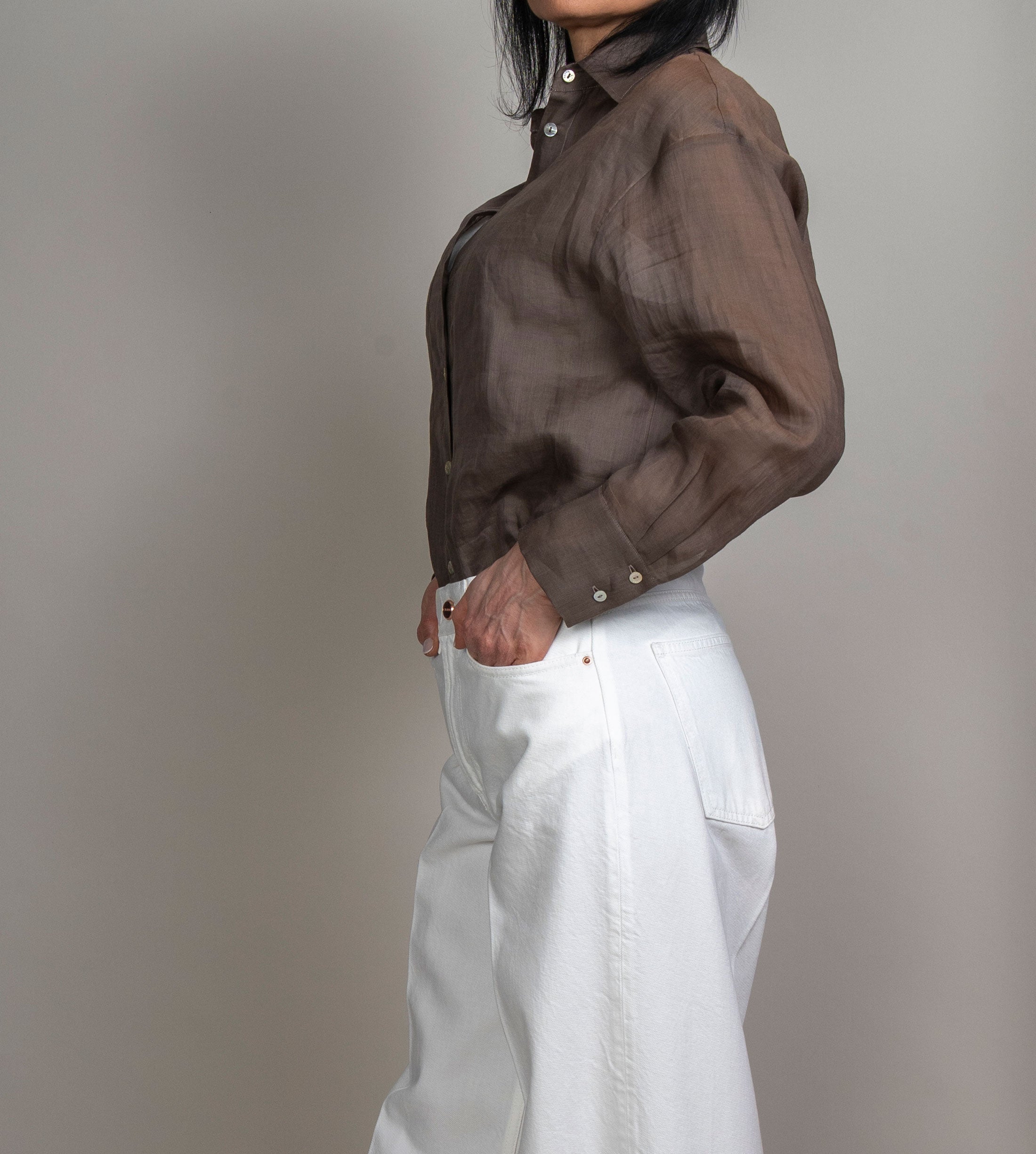 Camicia Barba donna 55000 fango 55000 002 FANGO BARBA