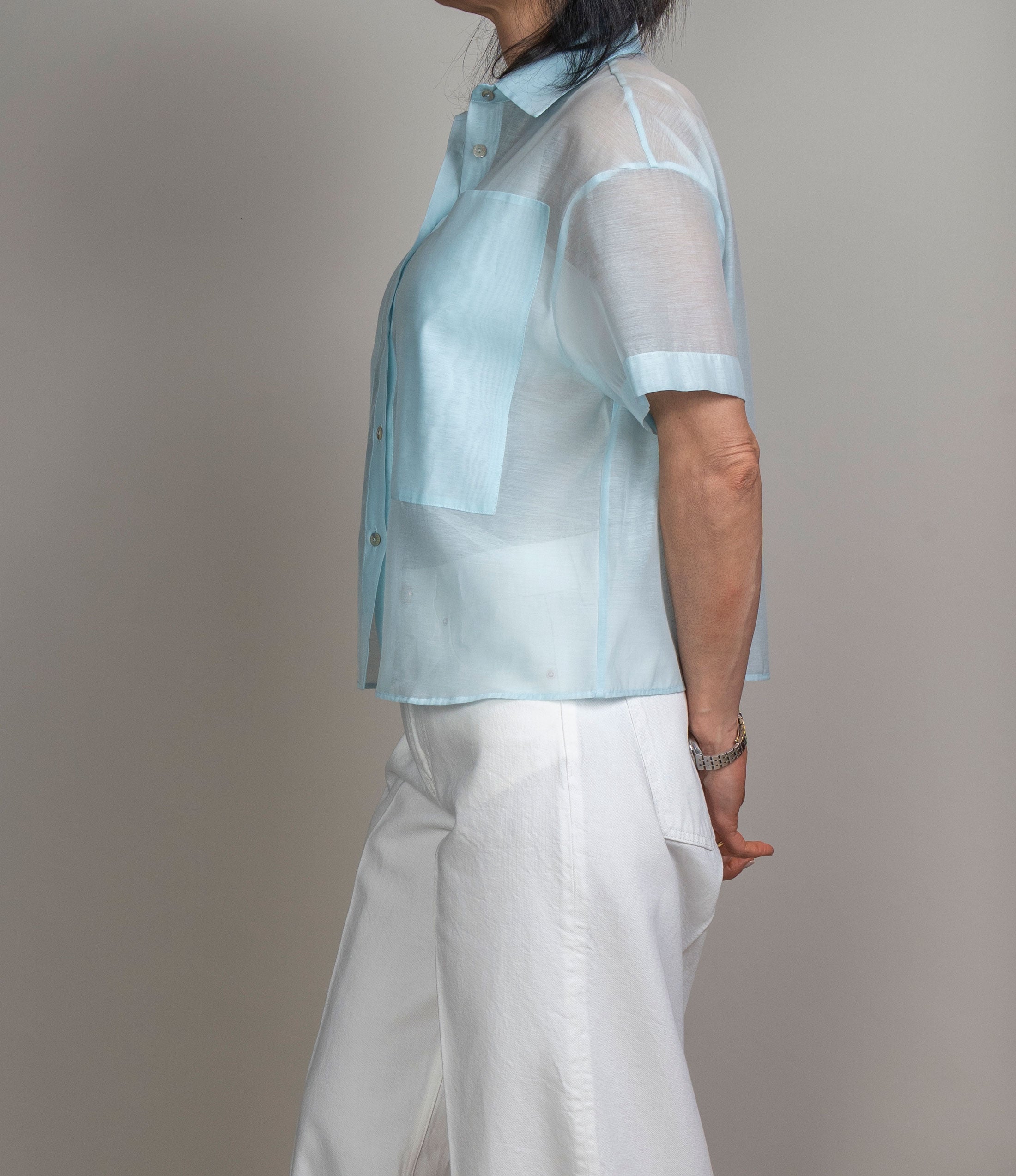 Camicia Barba donna 55005 celeste 55005 002 BARBA