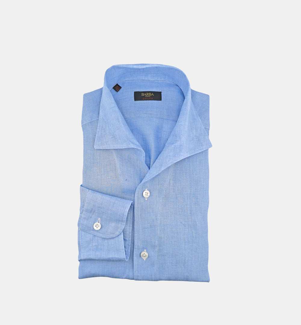 Camicia Barba uomo IFU95 0154112 azzurra IFU95 0154112 2 BARBA