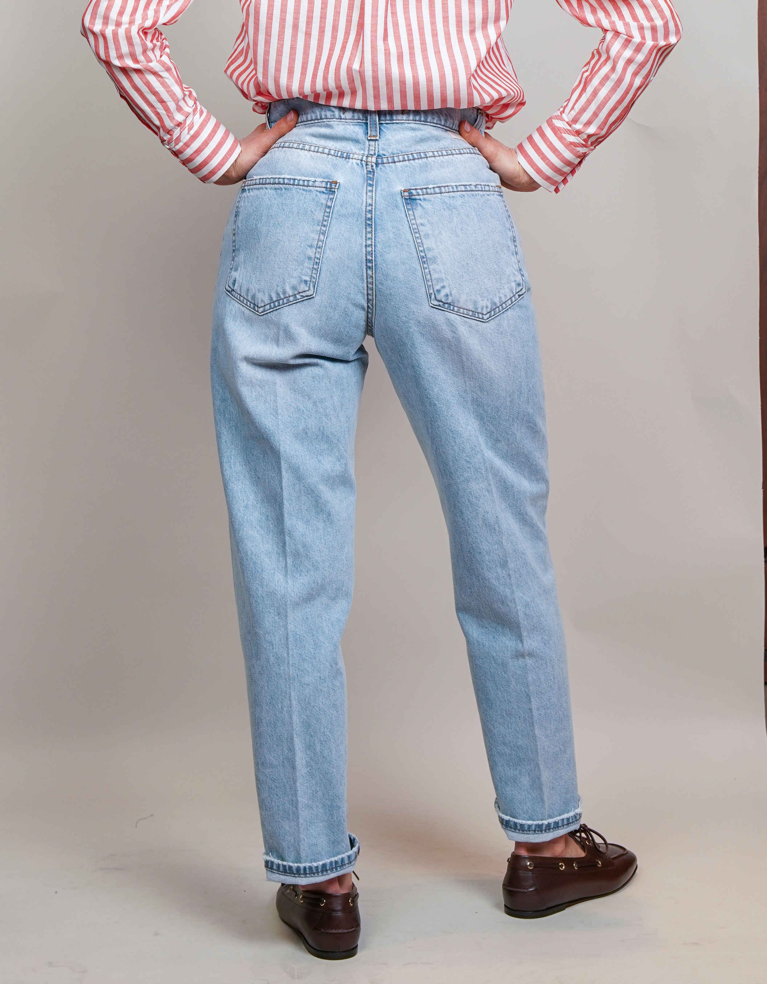 Jeans Bonheur donna Shangai blu chiaro SHANGAI 160 BONHEUR
