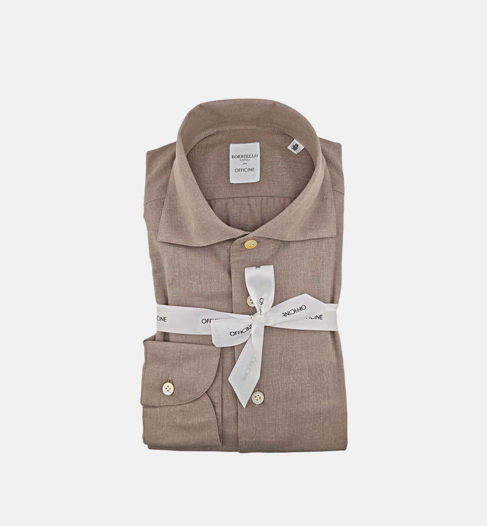 Camicia Borriello uomo 20053 fango 20053 3 BORRIELLO