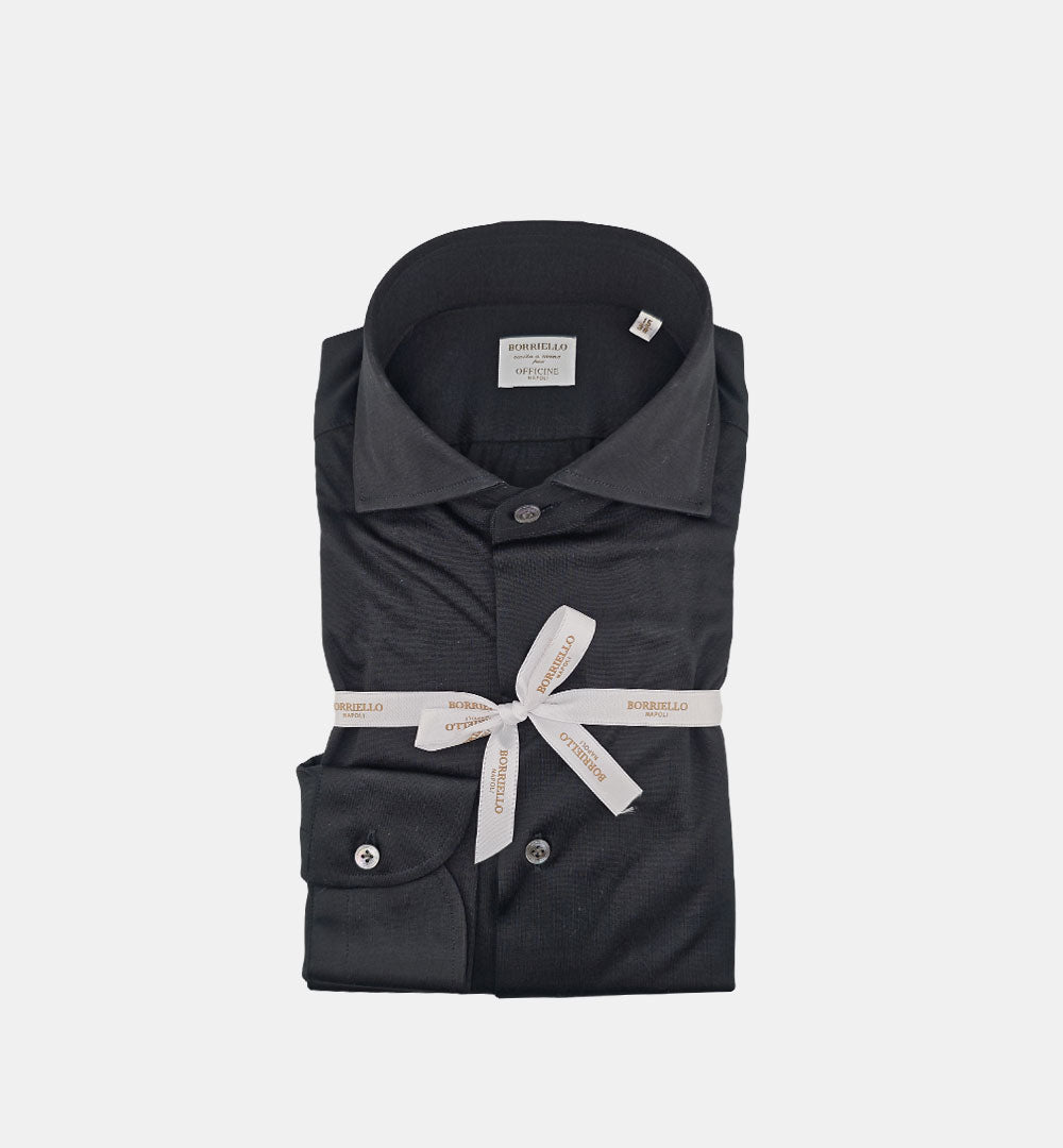 Camicia Borriello uomo 22010 nera 22010 10 BORRIELLO