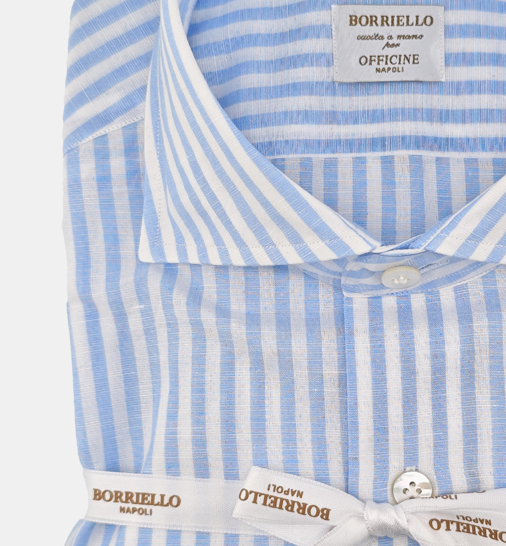 Camicia BORRIELLO uomo 22028 Celeste 22028 4 BORRIELLO