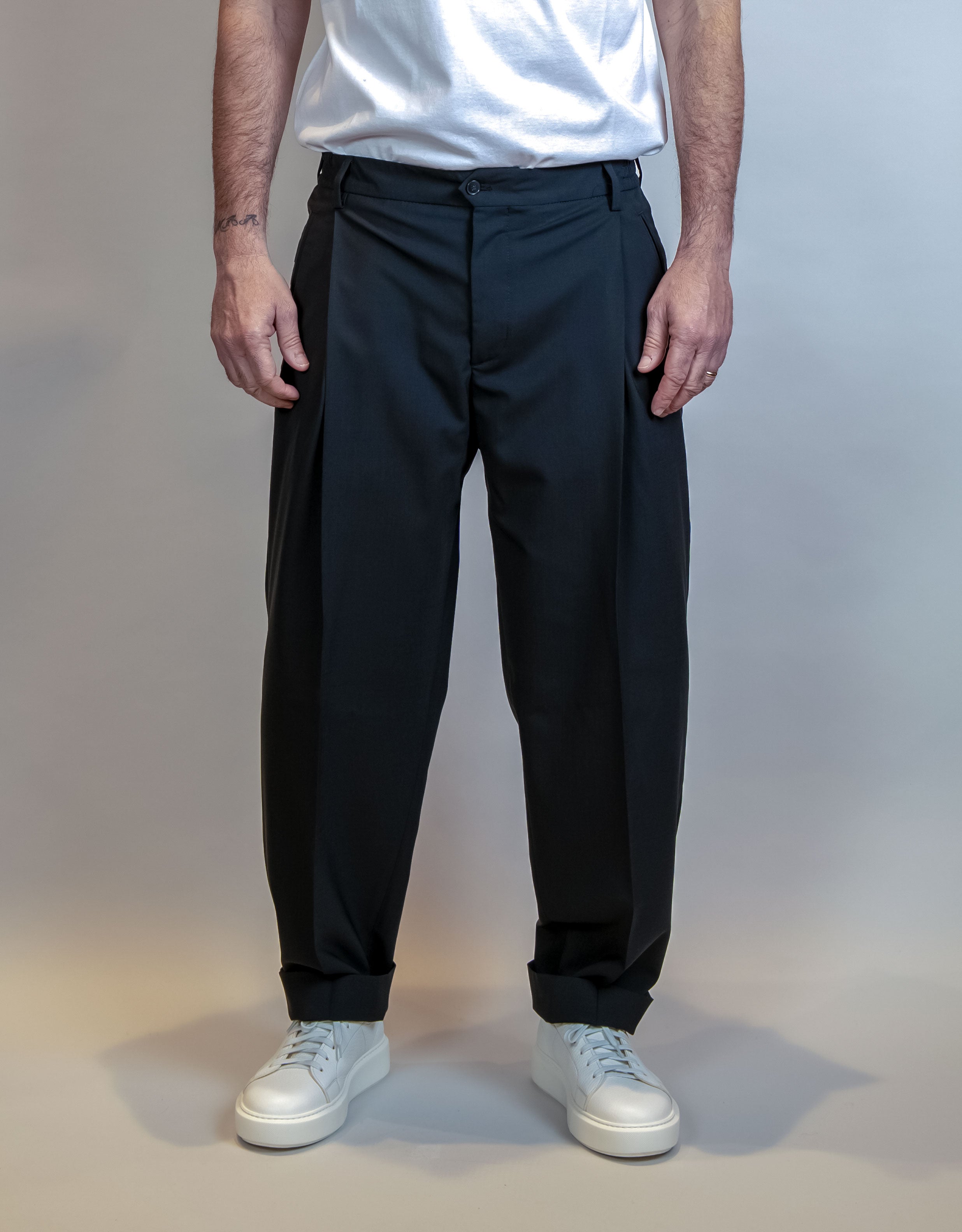 Pantalone BRIGLIA uomo MANHATTANS 30082 Nero<BR/> MANHATTANS 30082 010 BRIGLIA