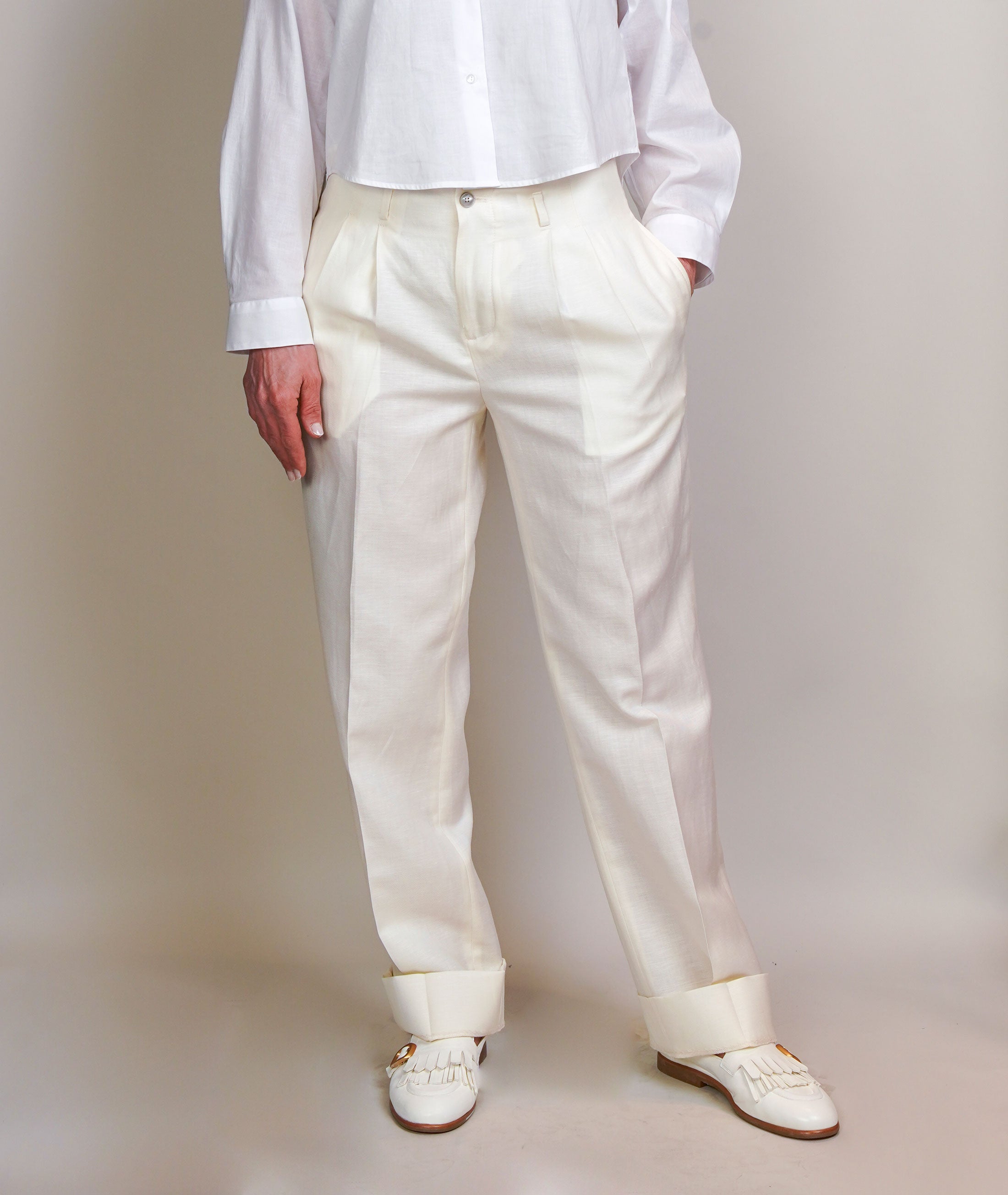 Pantalone Briglia donna Villenueve latte VILLENEUVE 0120 BRIGLIA
