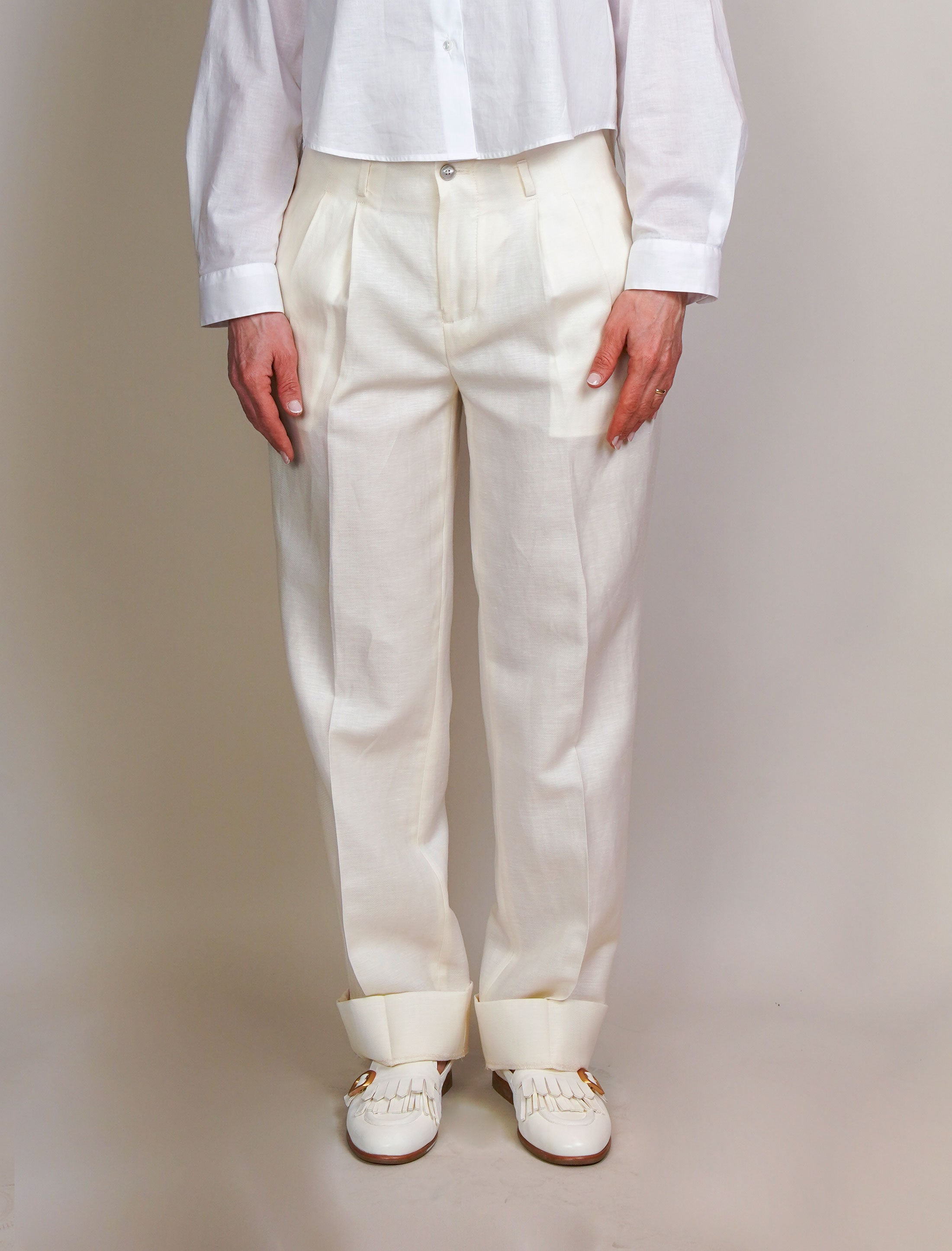 Pantalone Briglia donna Villenueve latte VILLENEUVE 0120 BRIGLIA