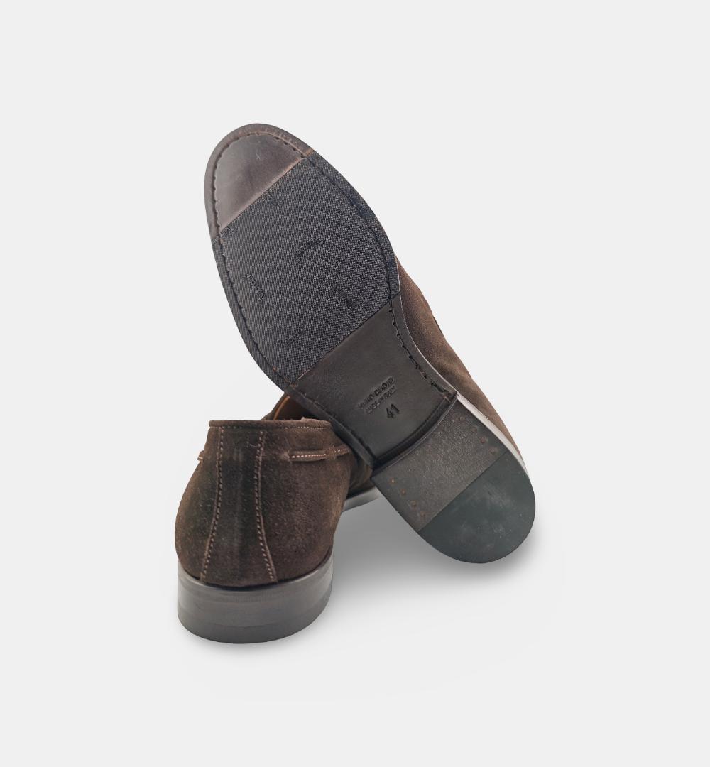 Mocassini Crisci uomo 3400 testa di moro 3400 CAMOSCIO CRISCI