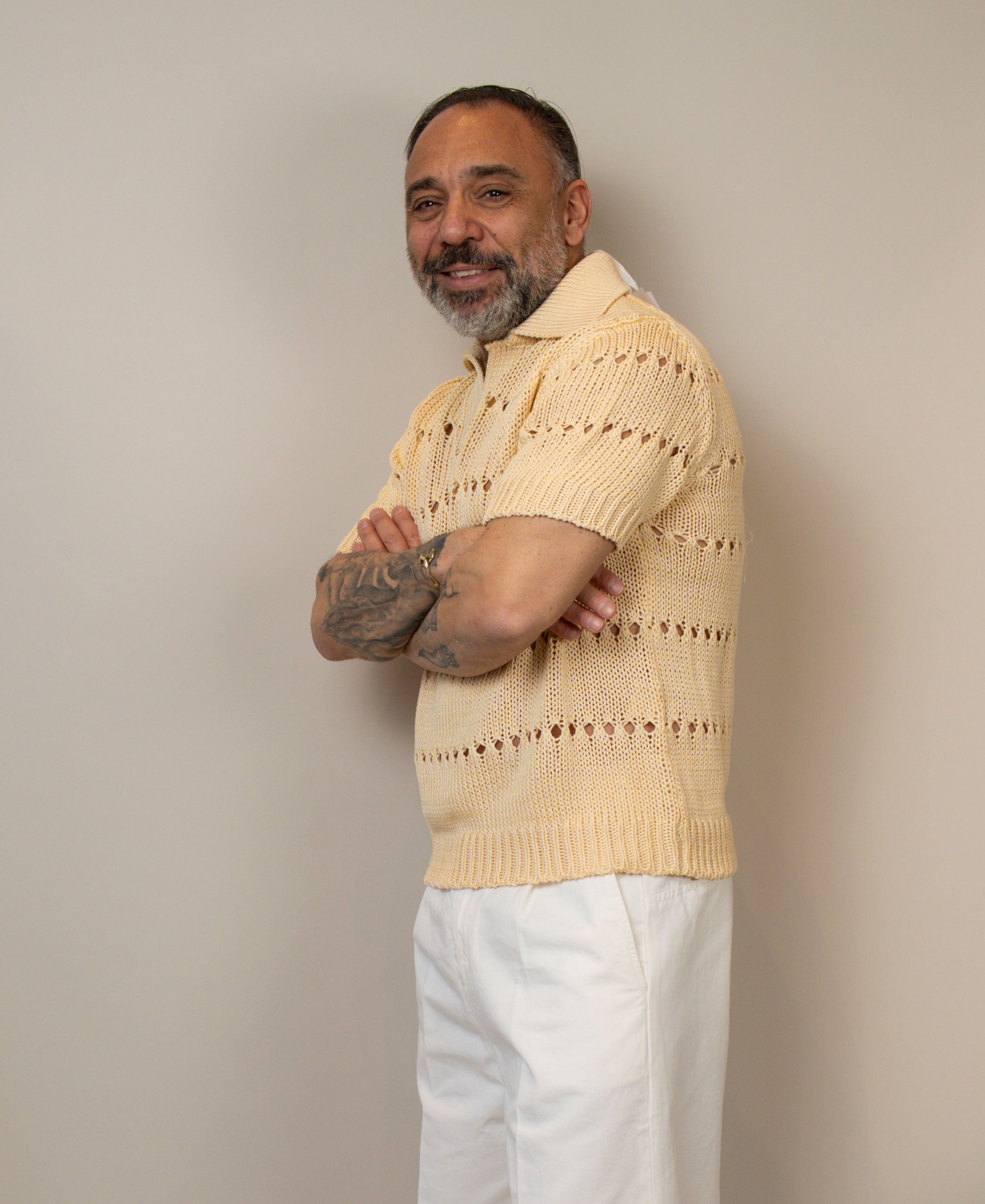Polo Daniele Fiesoli uomo 4071 gialla POLO 4071 37 DANIELE FIESOLI