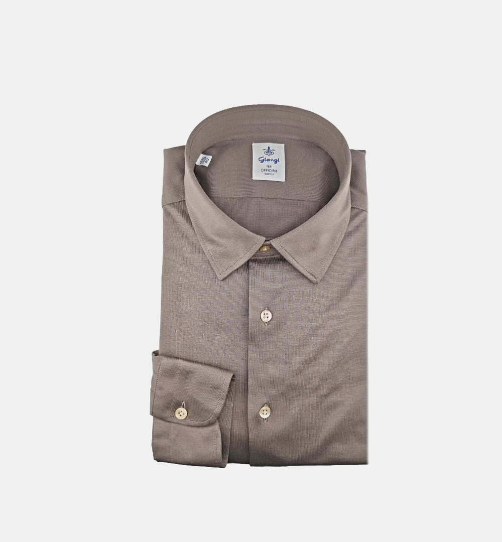 Camicia Giangi uomo 5700 fango <BR/> 5700 2915M GIANGI