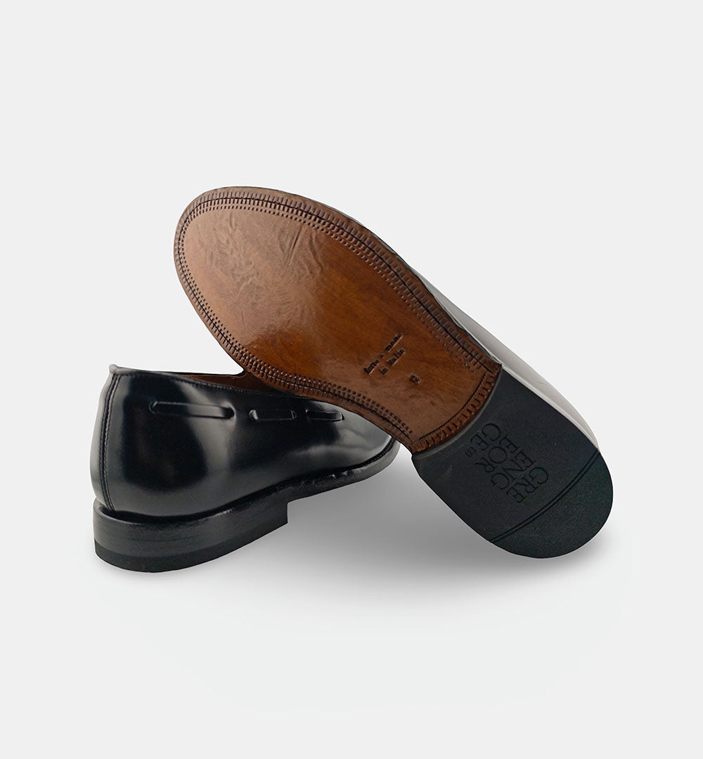 Mocassino GREEN GEORGE uomo 2065 Nero 2065 NAP POLISHED GREEN GEORGE