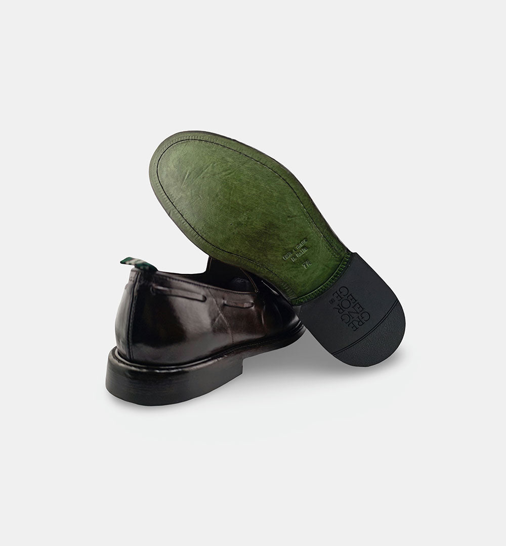 Mocassino GREEN GEORGE uomo 6011 Testa di moro 6011 NAP432 MAREMMA WASH GREEN GEORGE