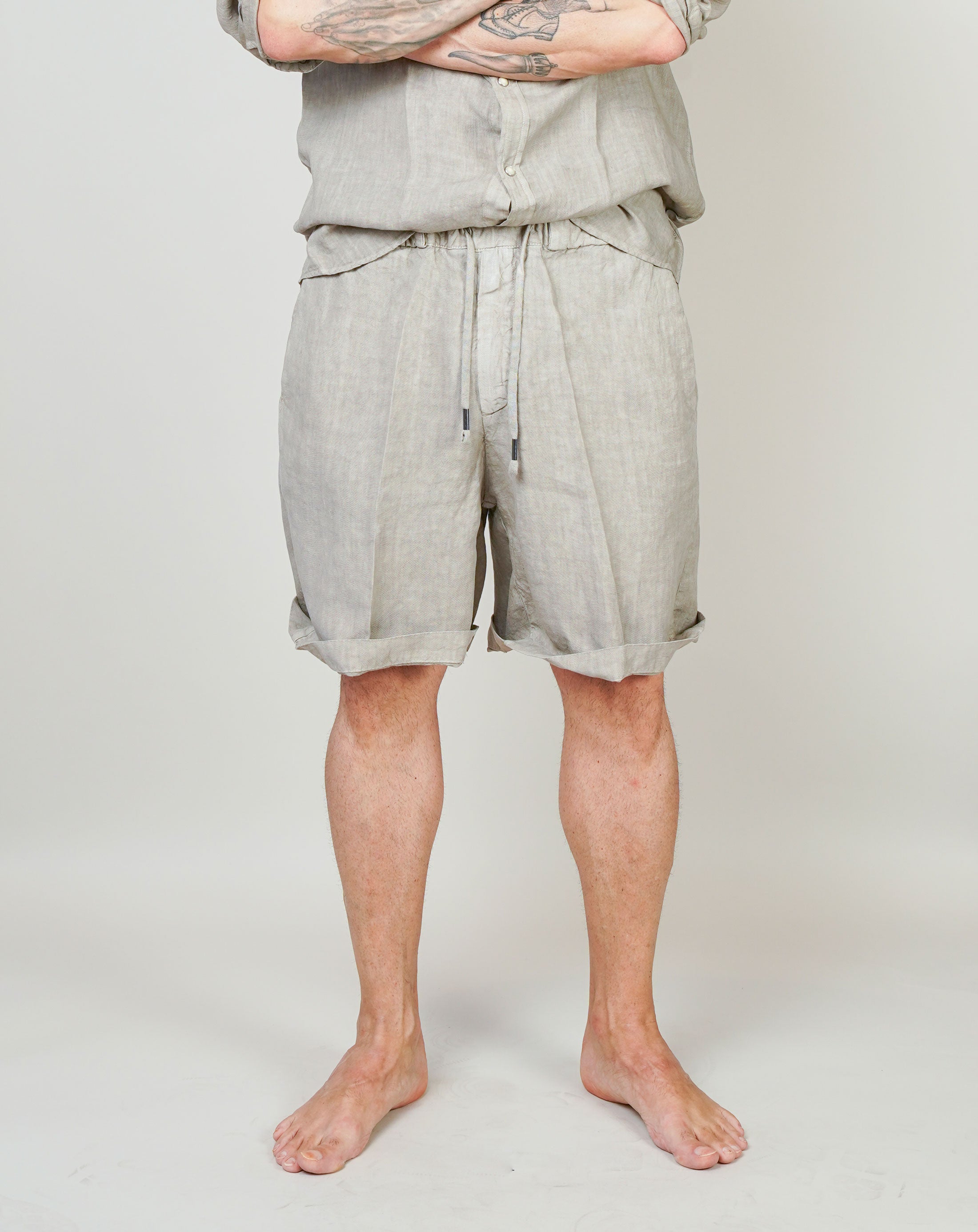 Bermuda Inlinum uomo Pajama fango PAJAMA CORTO CIL20 FANGO INLINUM