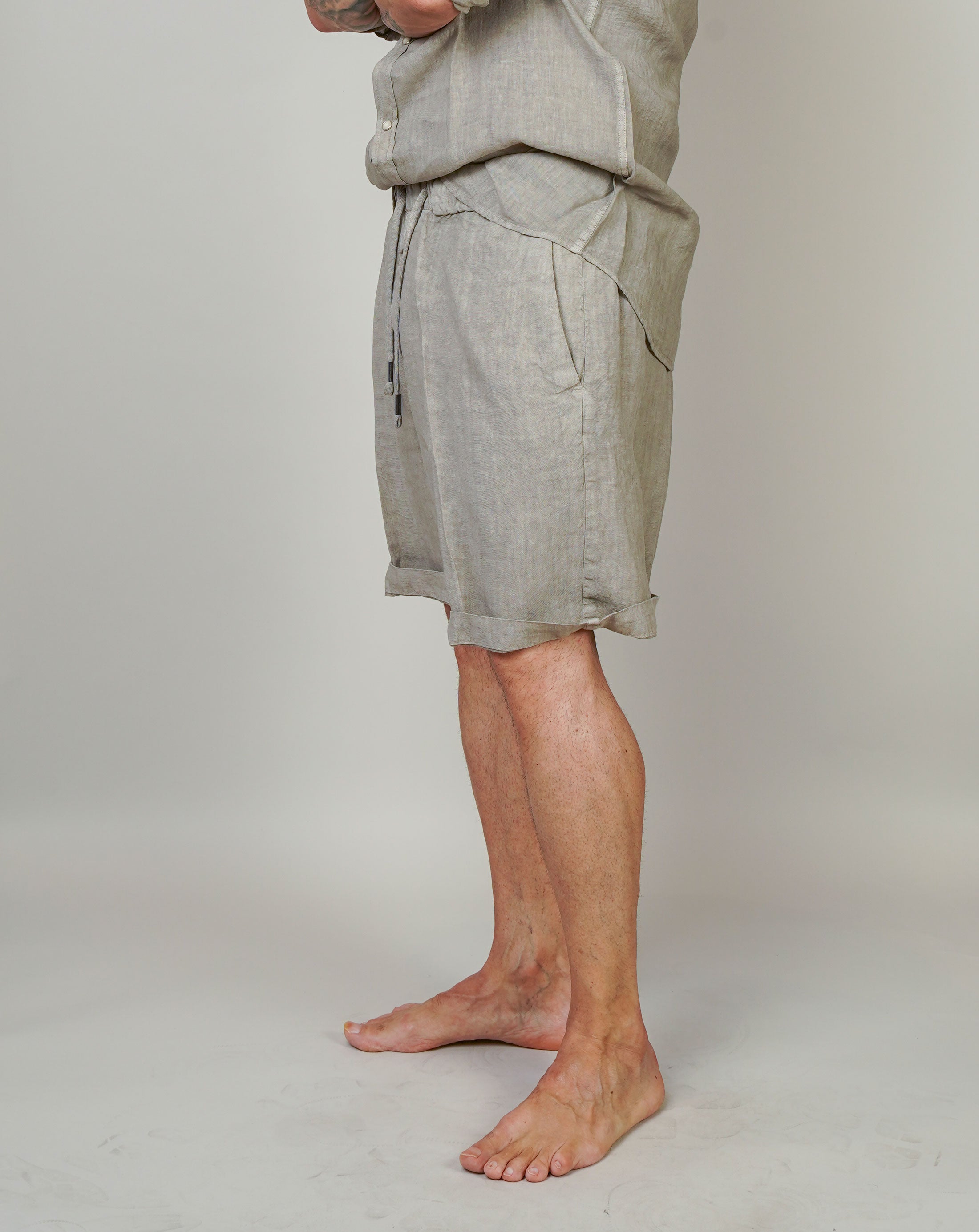 Bermuda Inlinum uomo Pajama fango PAJAMA CORTO CIL20 FANGO INLINUM