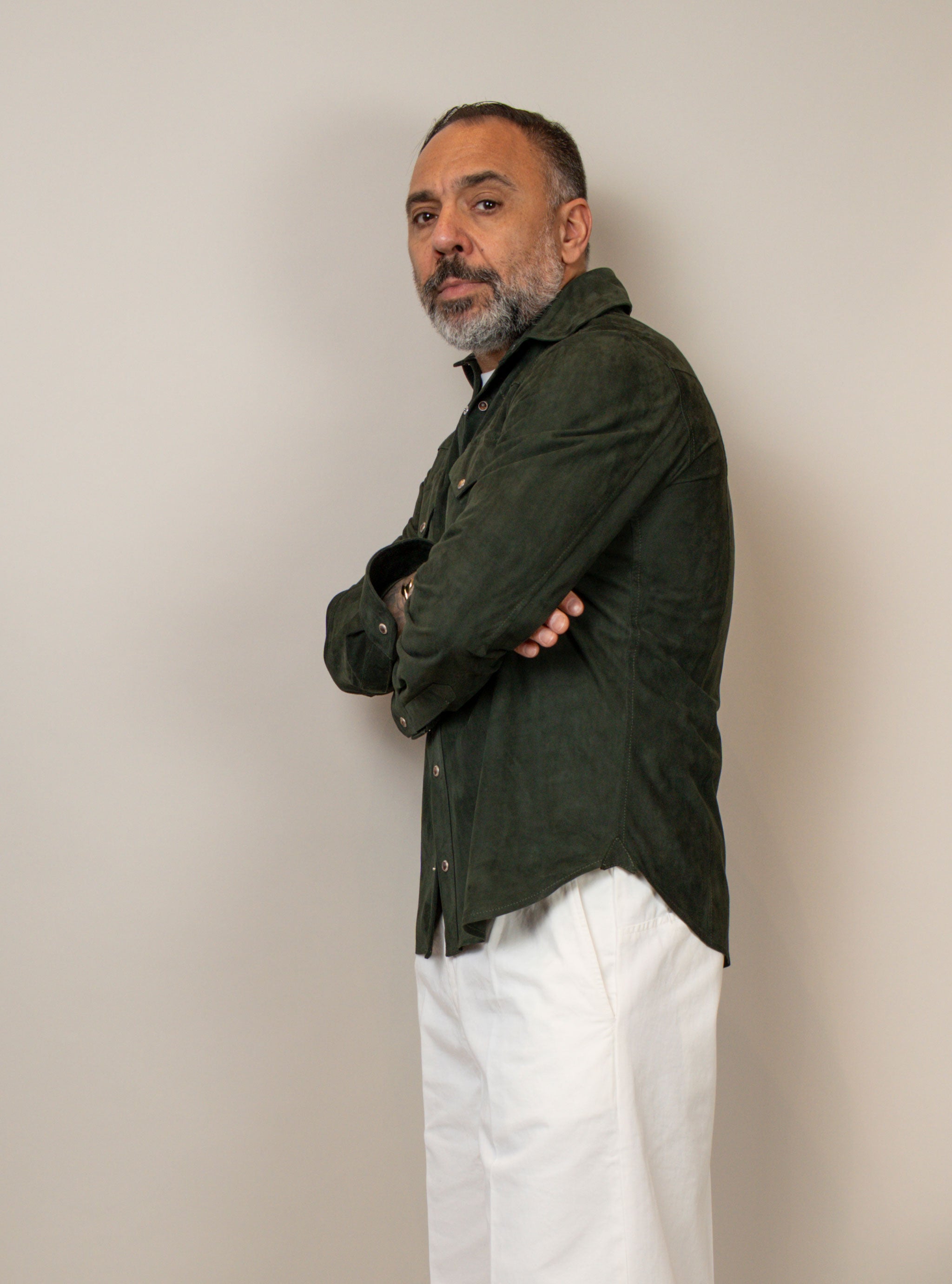 Overshirt Kired uomo Toto 835101 verde TOTO 835101 6000 KIRED