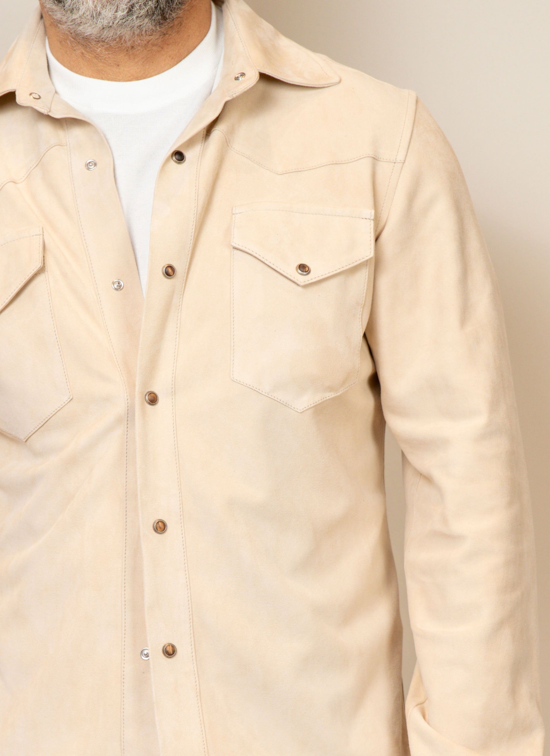 Overshirt Kired uomo Toto 835101 avorio TOTO 935100 3000 KIRED